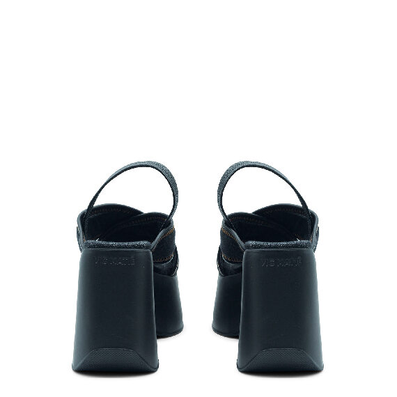 Yoko ciabatta denim  nera 
