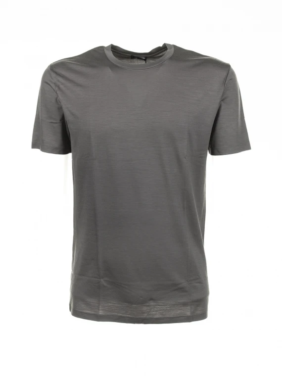 Anthracite merino wool t-shirt