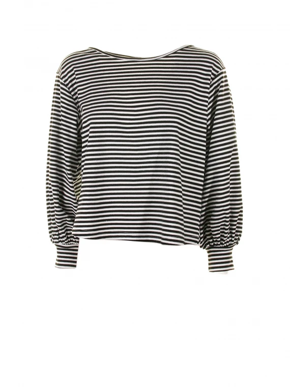 Striped long-sleeved shirt