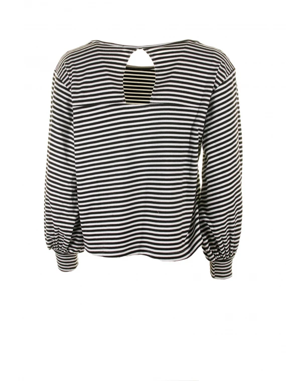 Striped long-sleeved shirt