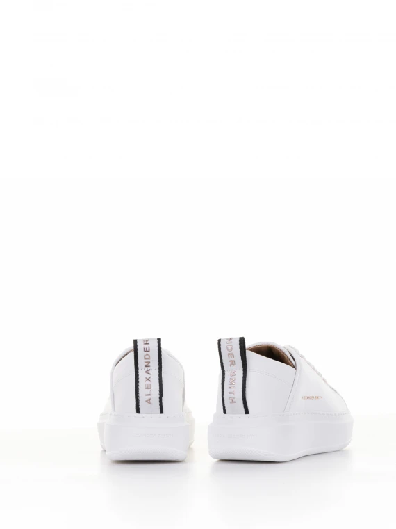 Sneaker Wembley bianca in pelle