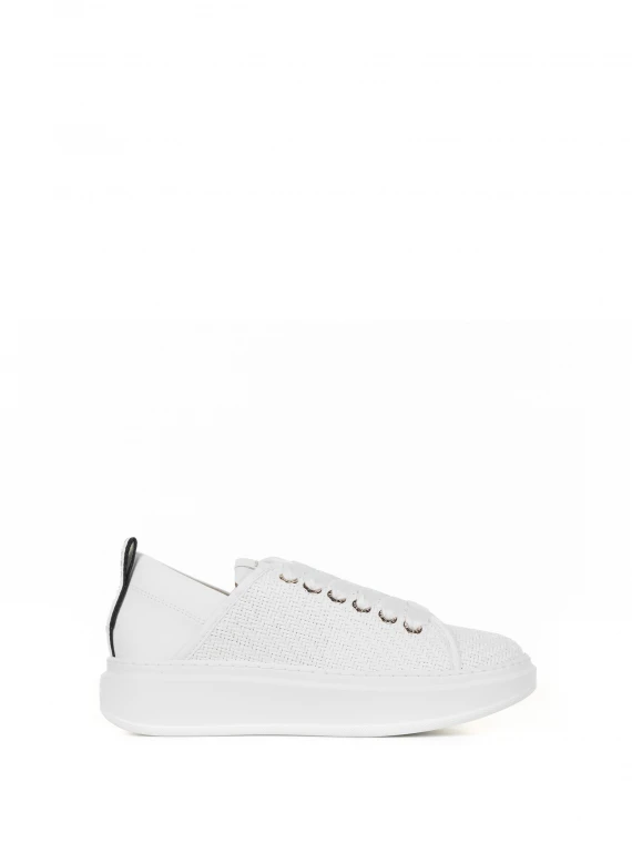 White leather sneaker