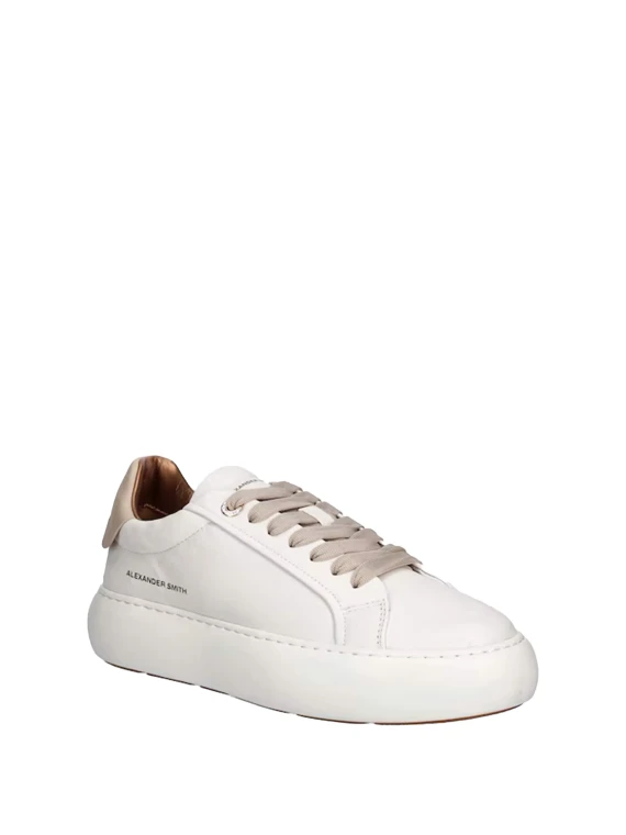 Soho White Leather Sneaker