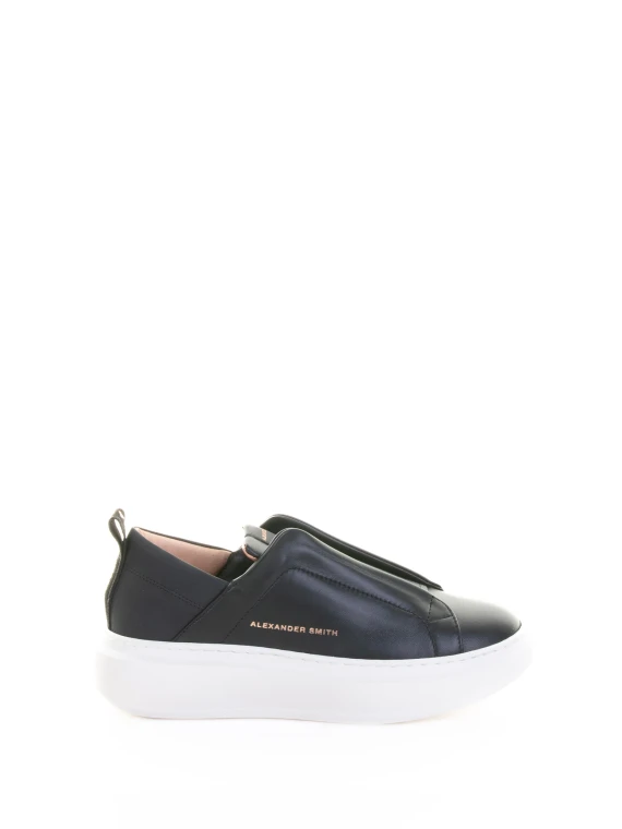 Black slip on Wembley sneaker