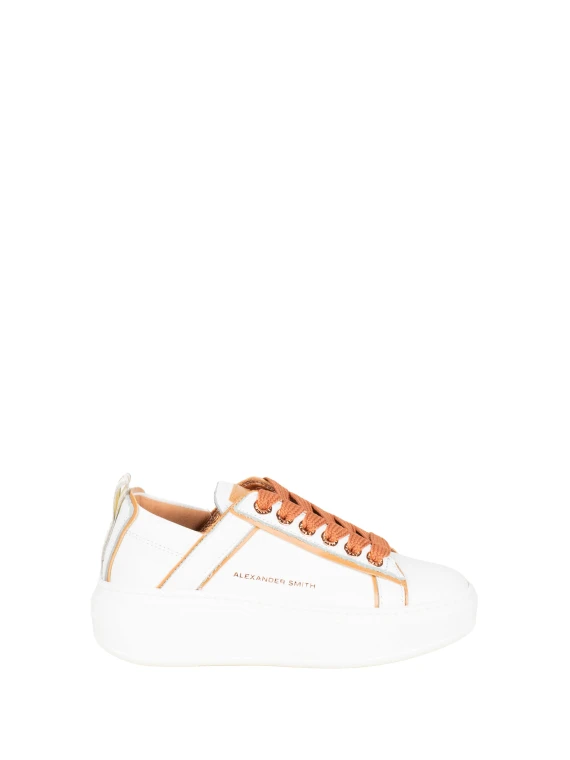 Sneakers WHITE LIGHT COGNAC