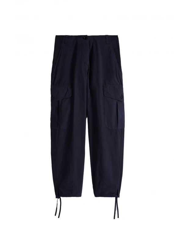 Pantalone cargo blu navy