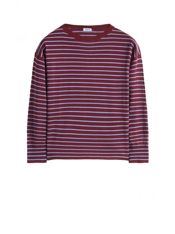 Striped long-sleeved shirt