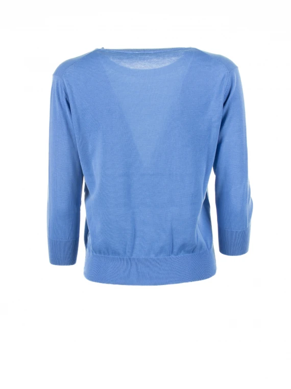 Maglia azzurra con maniche 3/4