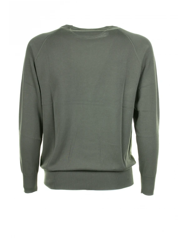 Green crew neck sweater