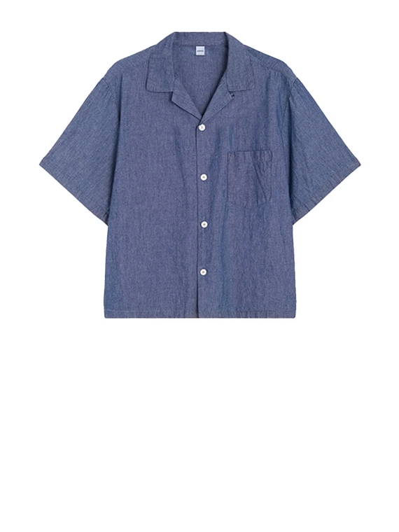 Man's Short Sleeve Denim Shirt