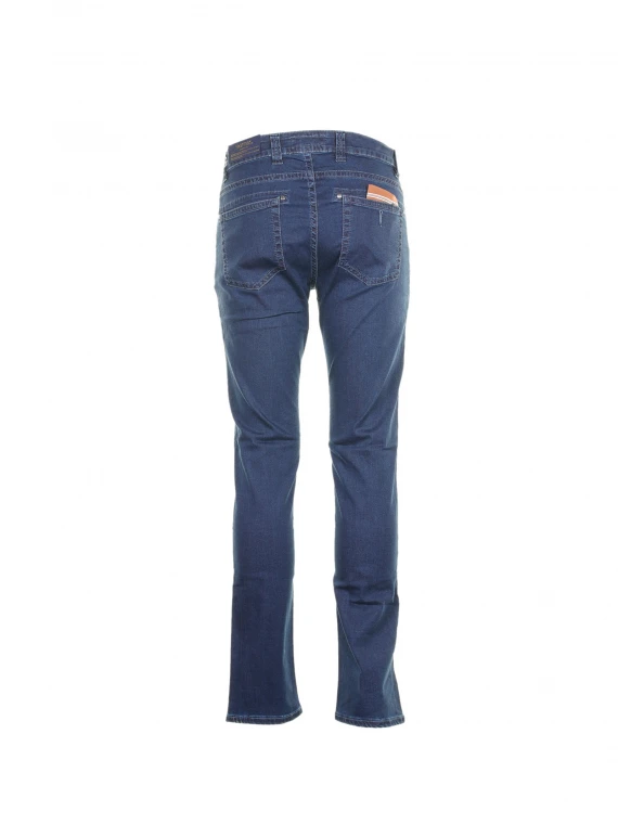 Dark blue denim jeans