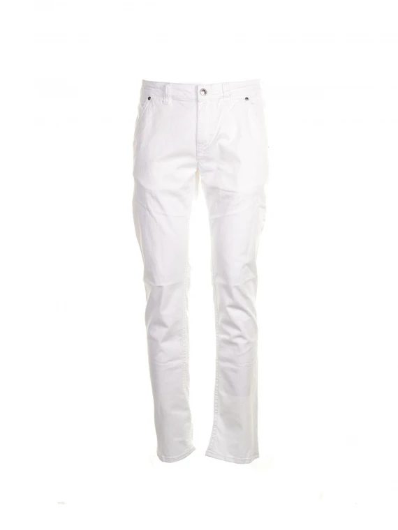 White denim jeans