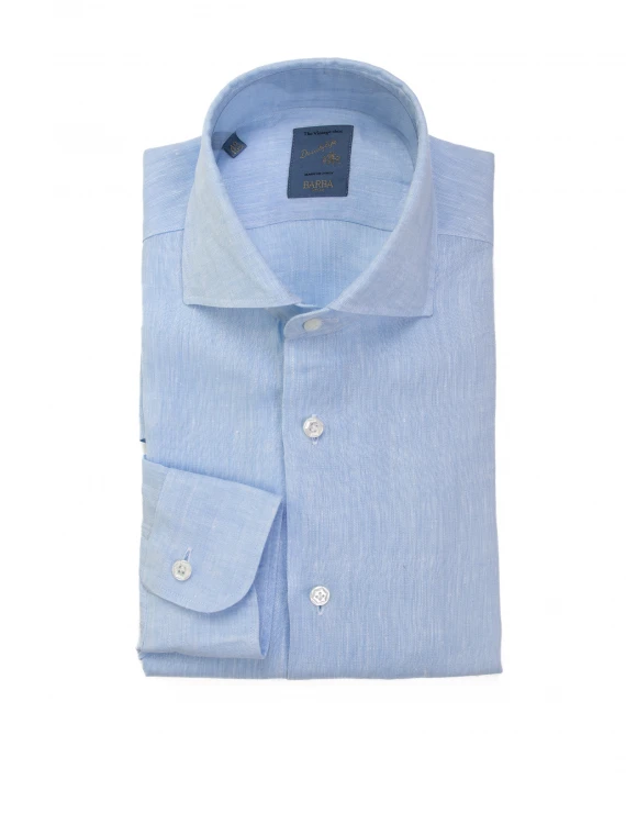 Camicia a maniche lunghe celeste