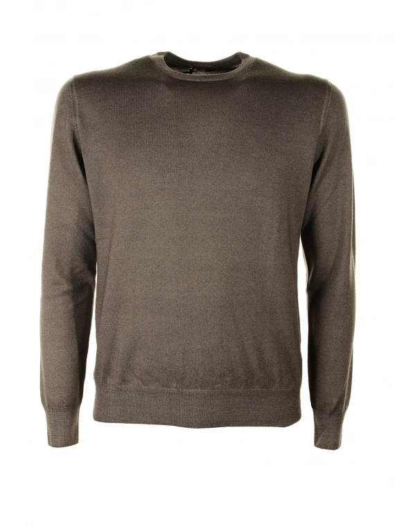 Brown crewneck sweater