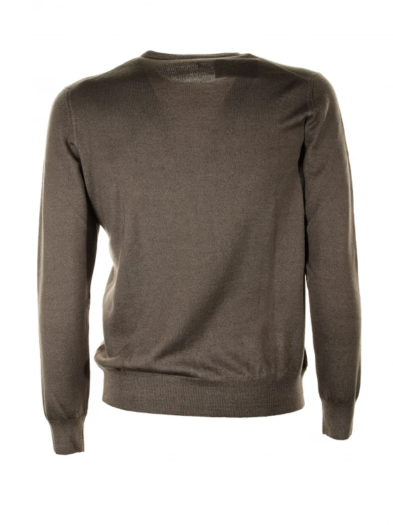 Brown crewneck sweater