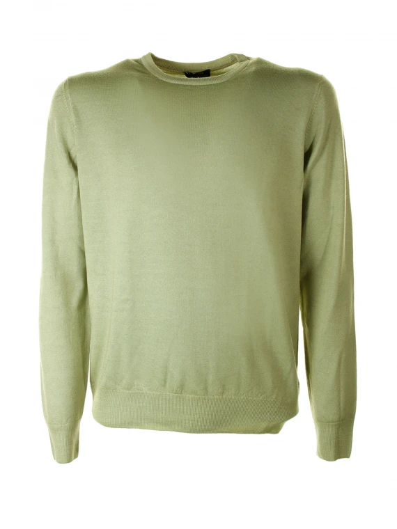 Crewneck sweater in lime