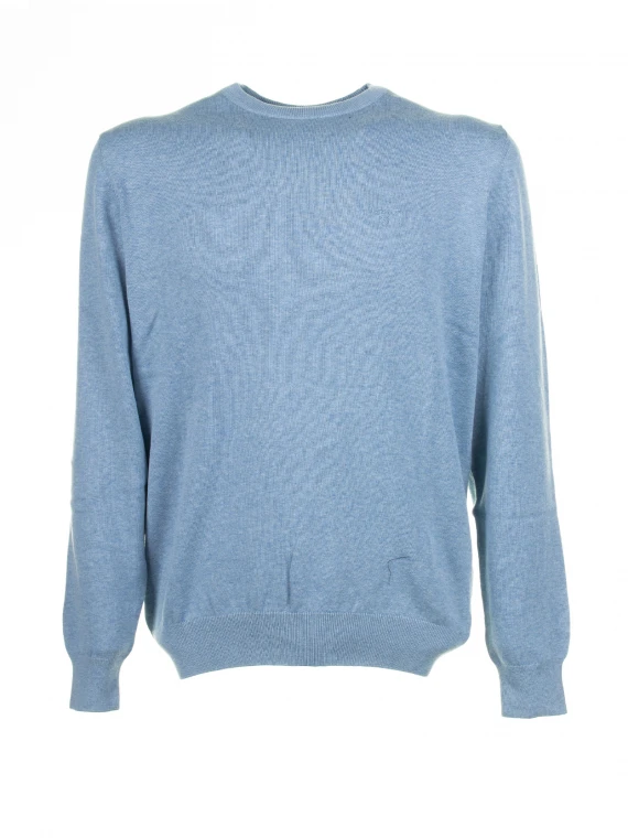 Light blue crew neck sweater