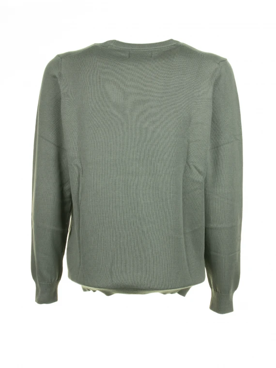 Green crew neck sweater