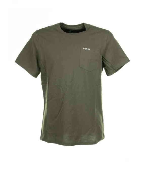 T-shirt with pocket and logo