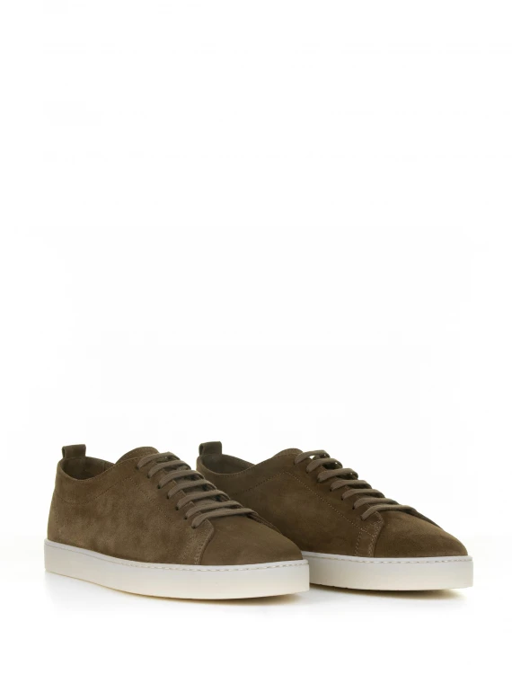 Sneaker marrone in suede