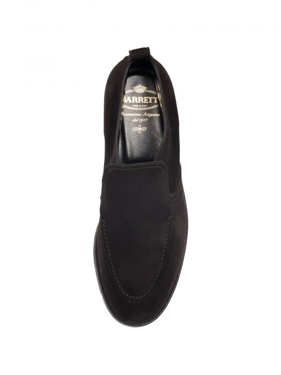 Polacco slip on testa di moro in suede