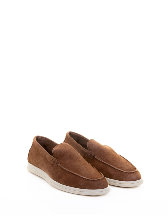 Mocassino marrone in suede