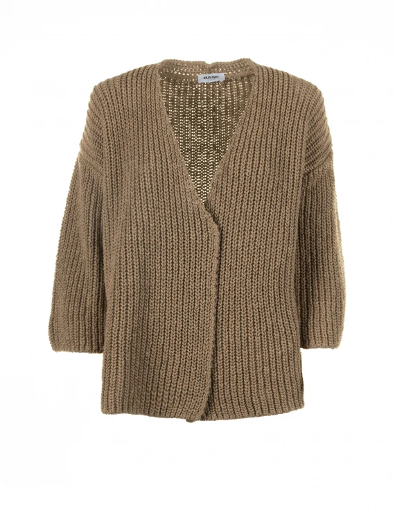 Beige open cardigan