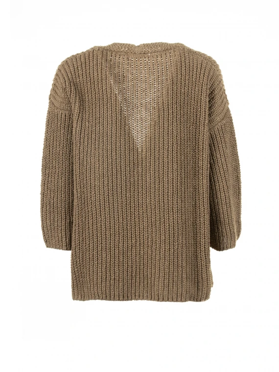 Beige open cardigan