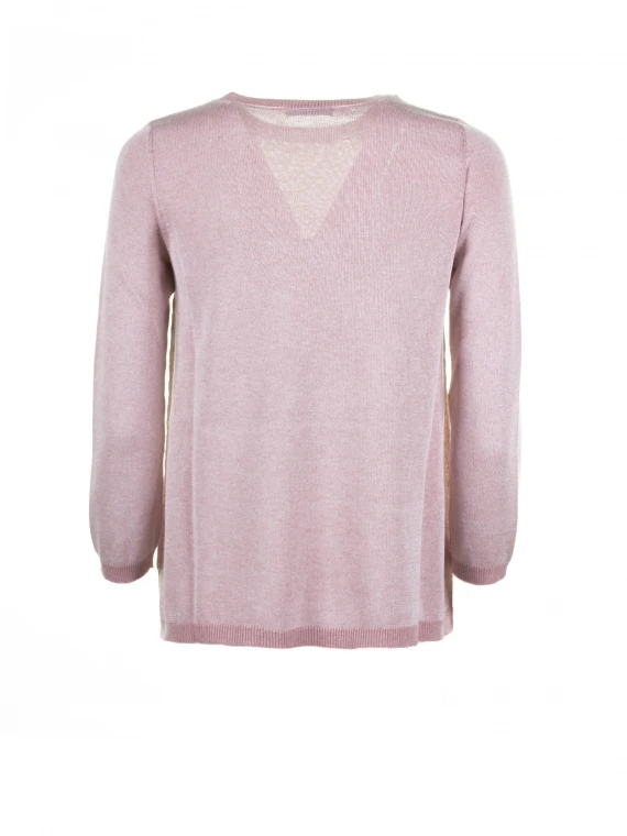 Light pink crew-neck sweater