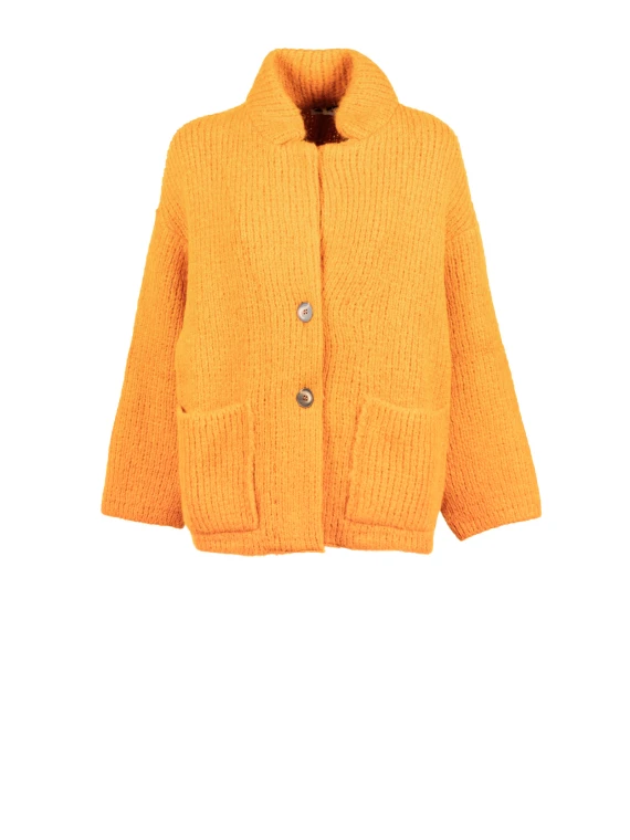 Cardigan donna arancione