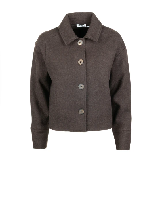 Giacca corta testa di moro con bottoni