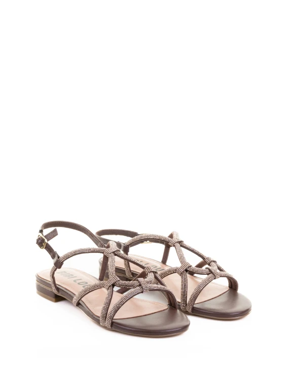 Brown Sandal with Glitter