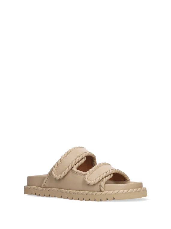 Beige nappa slipper