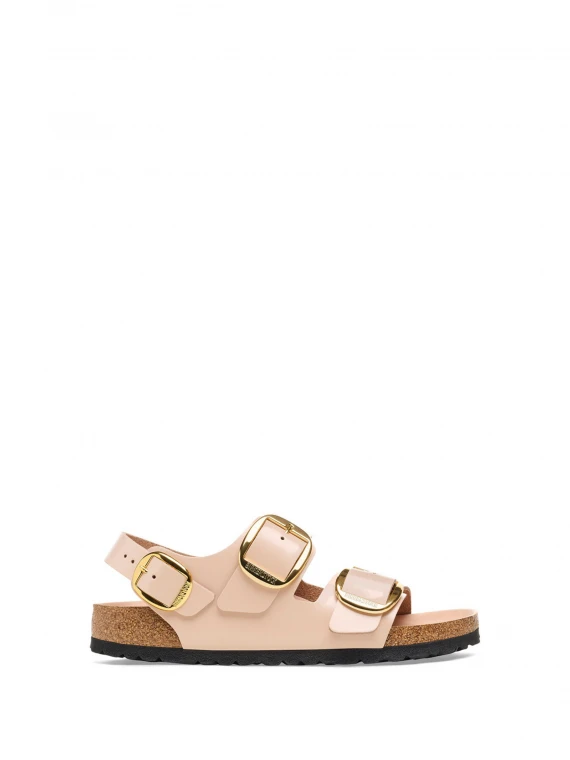 Sandalo Milano Big Buckle beige