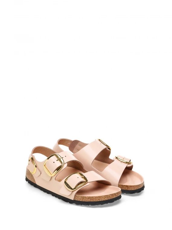 Milano Big Buckle sandal beige