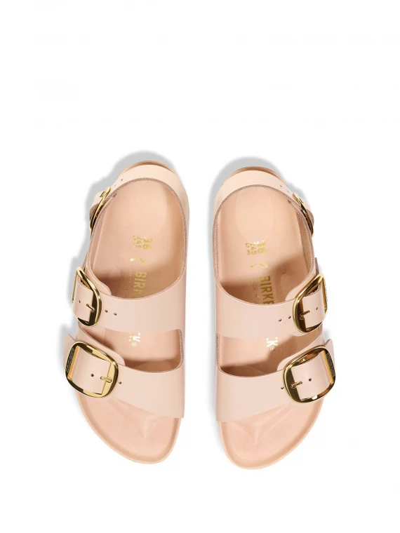 Milano Big Buckle sandal beige