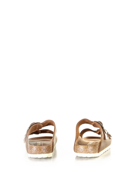 Ciabatta Arizona Big Buckle in pelle oliata
