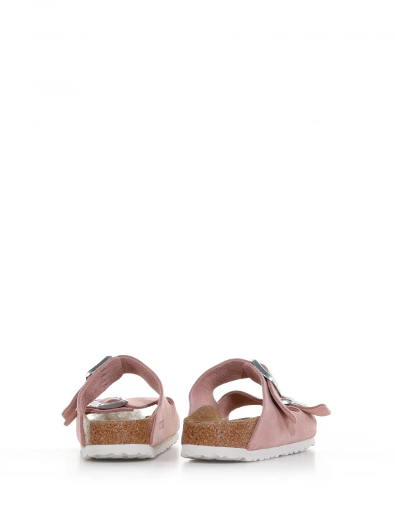 Ciabatta Arizona in suede rosa