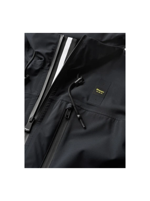 Giubbino con logo a contrasto