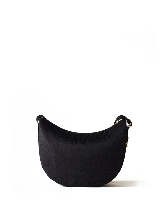 Luna Hobo middle shoulder bag in black Op fabric