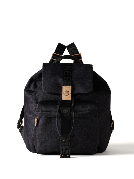 Backpack in Op fabric black medium