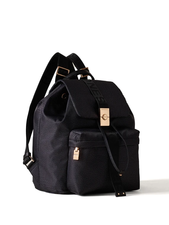 Backpack in Op fabric black medium