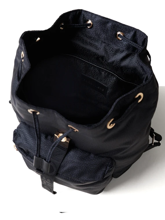 Backpack in Op fabric black medium