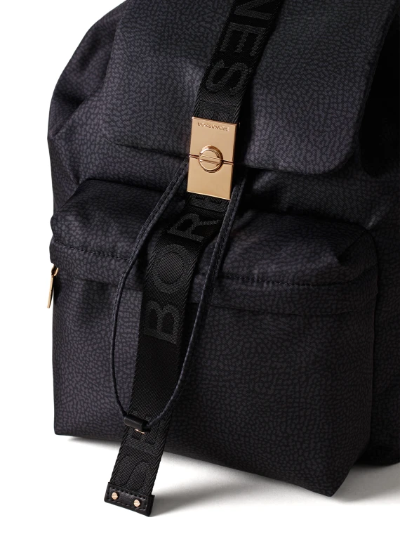 Backpack in Op fabric black medium