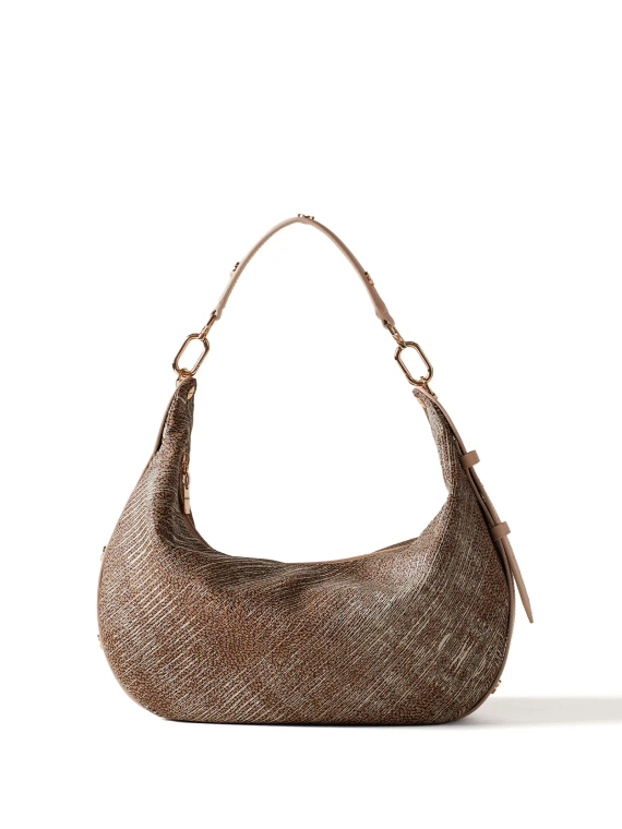 Borsa a spalla Oyster Hobo medium in tela