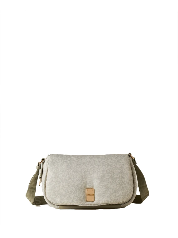 Cahier medium shoulder bag in Op fabric