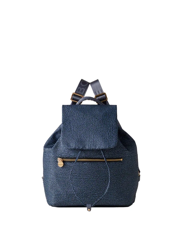 Eco Line medium backpack in Op fabric and leather