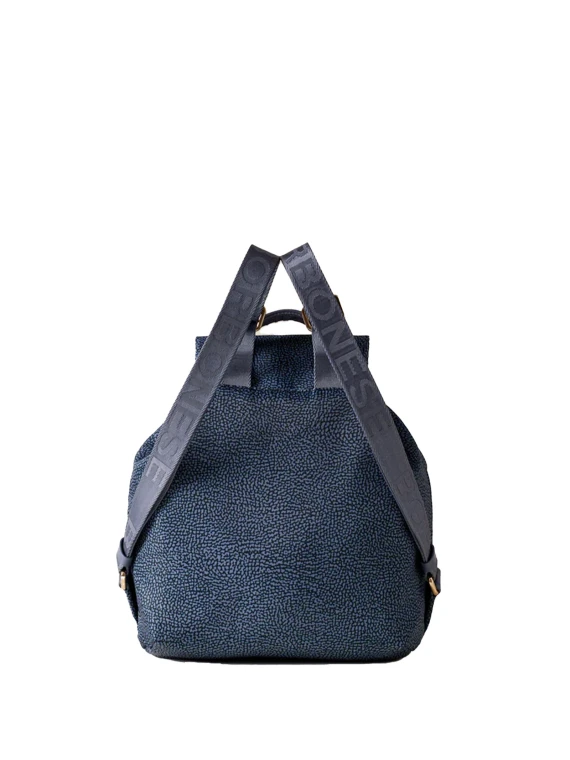 Eco Line medium backpack in Op fabric and leather