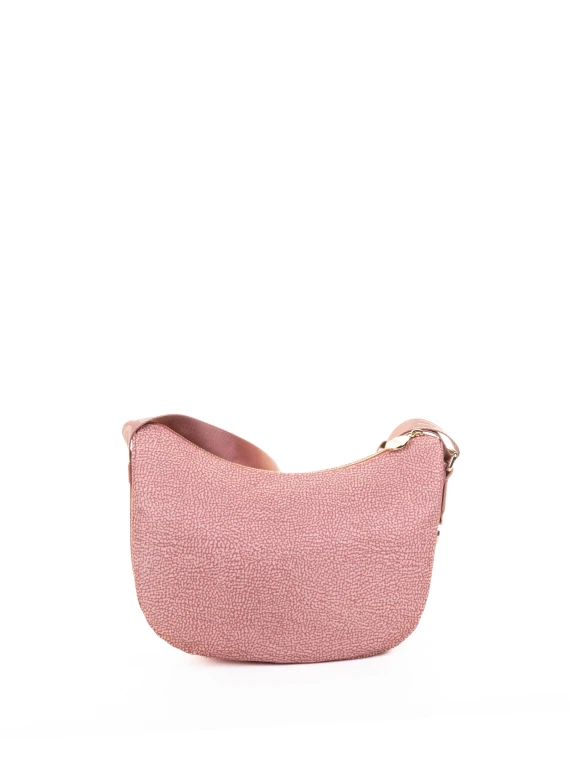 Luna S pink shoulder bag in recycled fabric Op