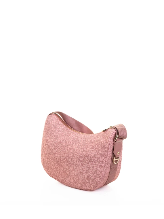 Luna S pink shoulder bag in recycled fabric Op